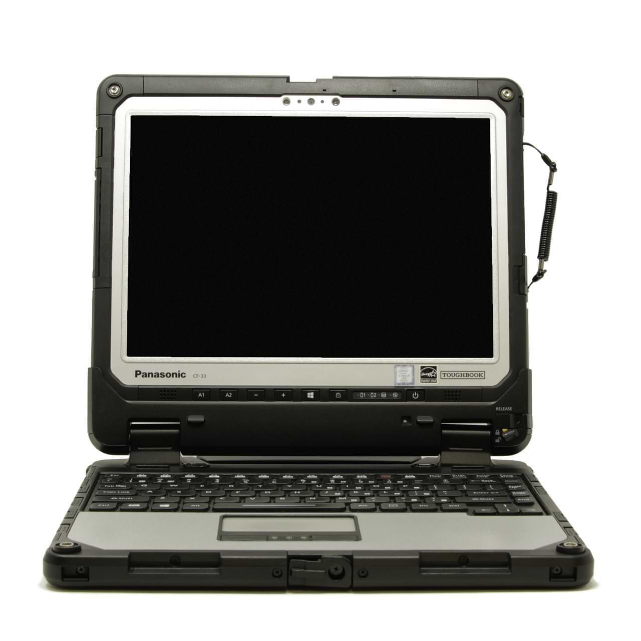 Panasonic TOUGHBOOK CF-33 (CF-33AEQGBTG) – 12-Zoll-QHD-Touch, Intel Core i5-7300U vPro, 8 GB RAM, 256 GB SATA-SSD, LTE, Win 10 Pro, QWERTZ-Tastaturbasis
