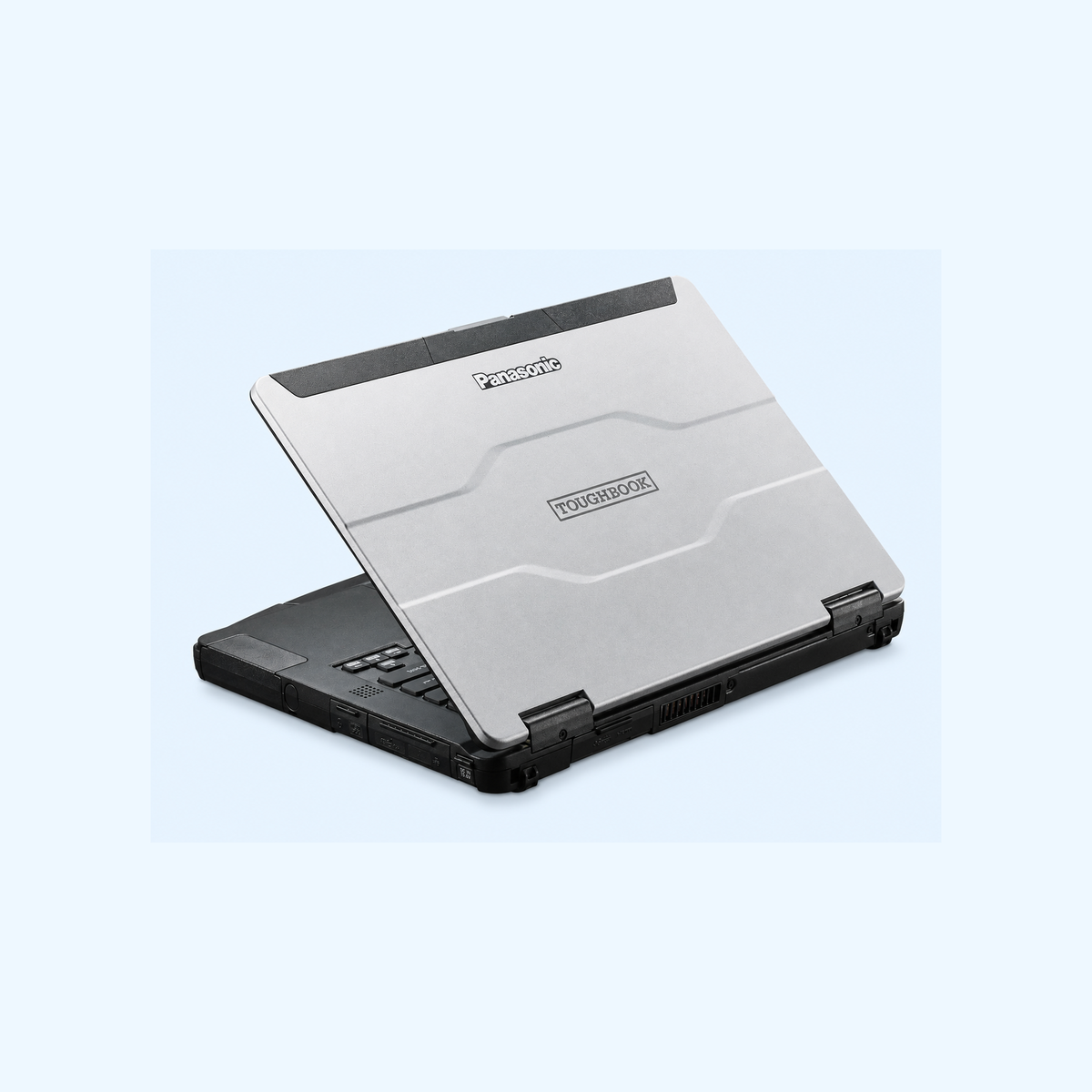 Panasonic TOUGHBOOK 55 Mk2 der FZ-55-Familie, geschlossen mit Tragegriff