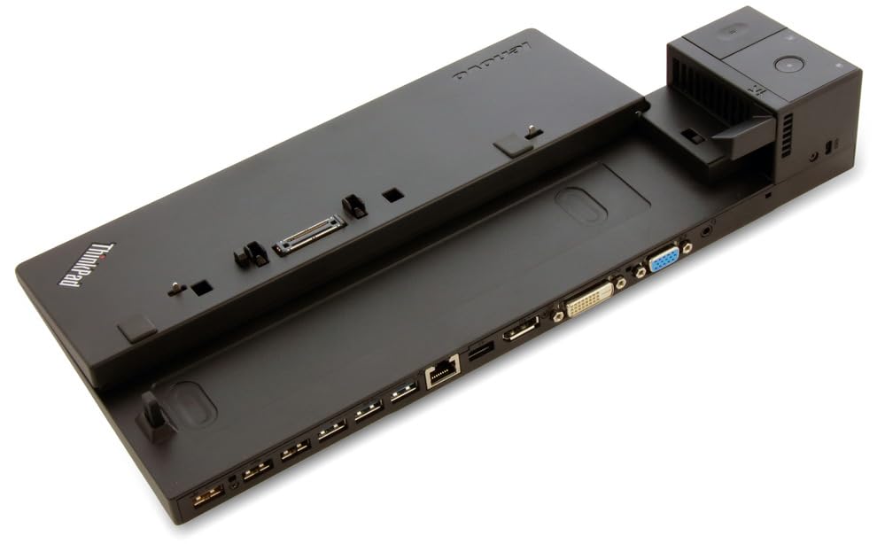Lenovo 40A10065EU Dock für Thinkpad Pro (65 Watt, EU-Netzteil, VGA, DVI-D, DisplayPort, 3x USB 3.0/2.0)