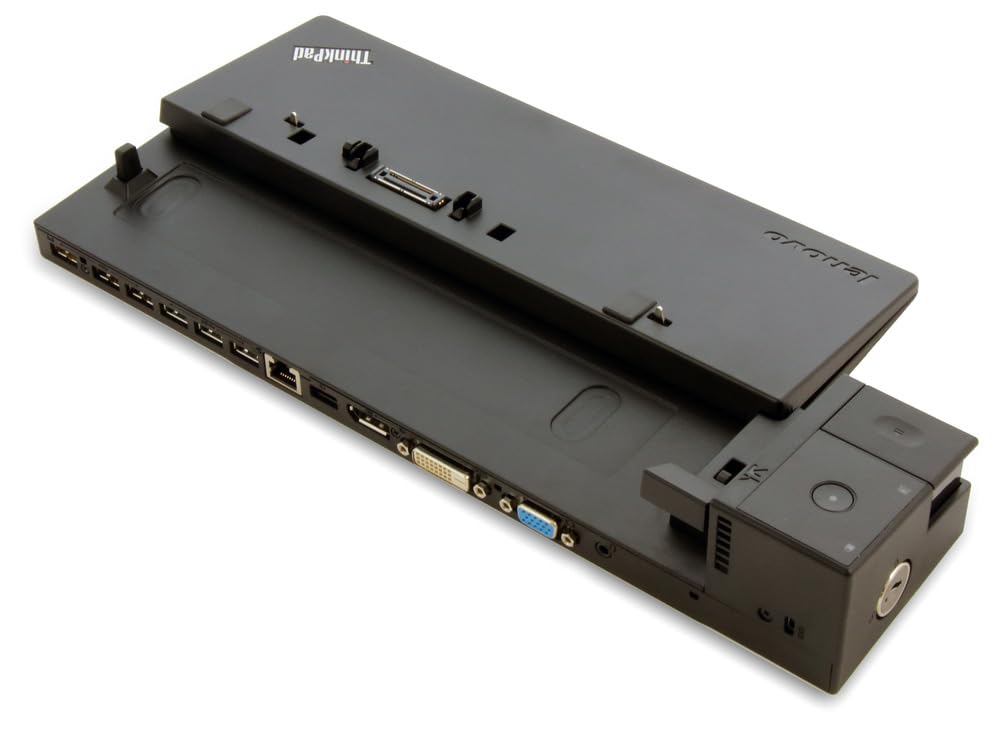 Lenovo 40A10065EU Dock für Thinkpad Pro (65 Watt, EU-Netzteil, VGA, DVI-D, DisplayPort, 3x USB 3.0/2.0)