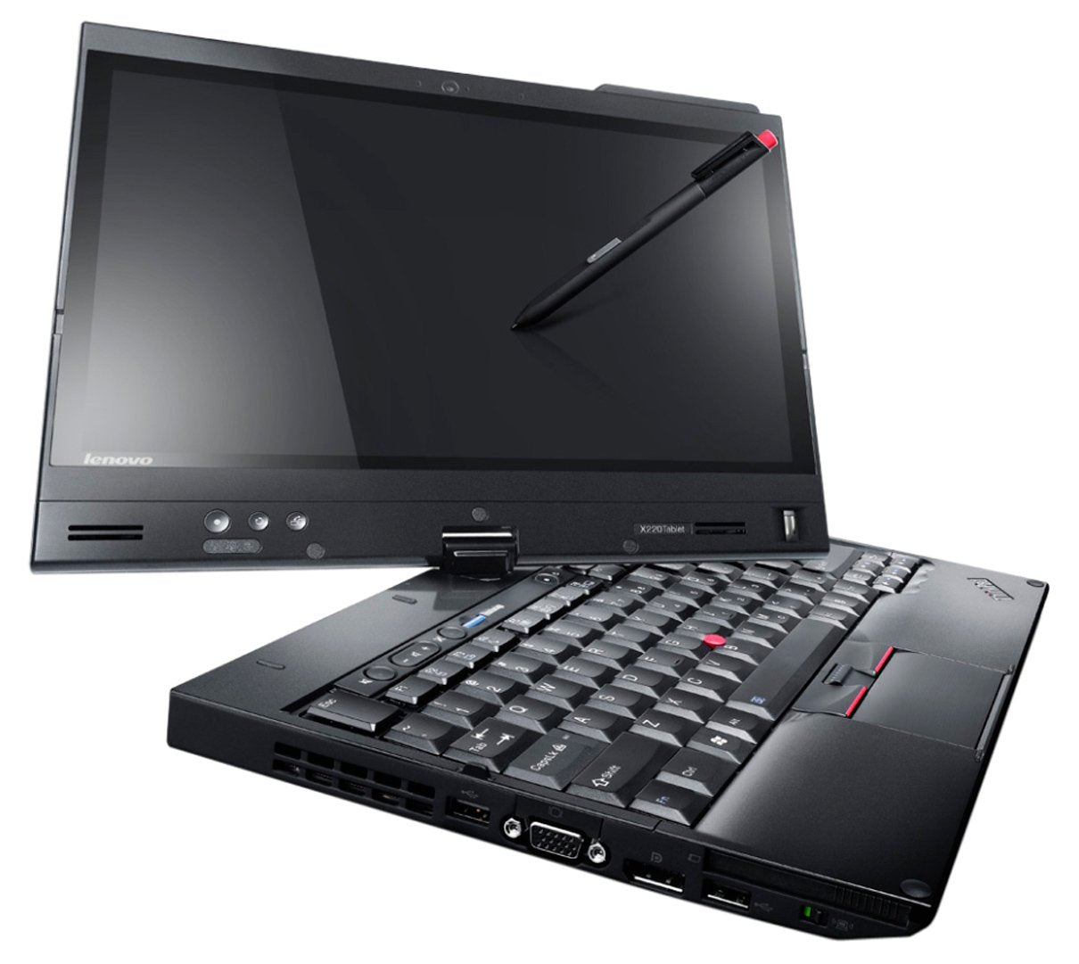 Lenovo ThinkPad X220t 31,7 cm (12,5 Zoll) Convertible Laptop (Intel Core i5-2520M, 2,5GHz, 4GB RAM, 320GB SATA Speicher, Win 7 Pro) schwarz