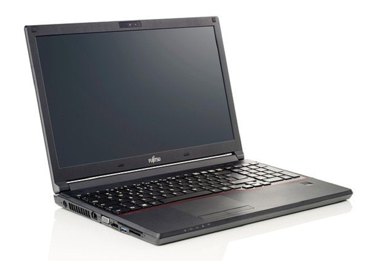 Fujitsu LIFEBOOK E554 VFY:E5540M77APDE 39,6 cm (15,6 Zoll) Laptop (Intel Core i7 4712M, 8GB RAM, 256GB SSD, DVD, Win 10 Pro) schwarz
