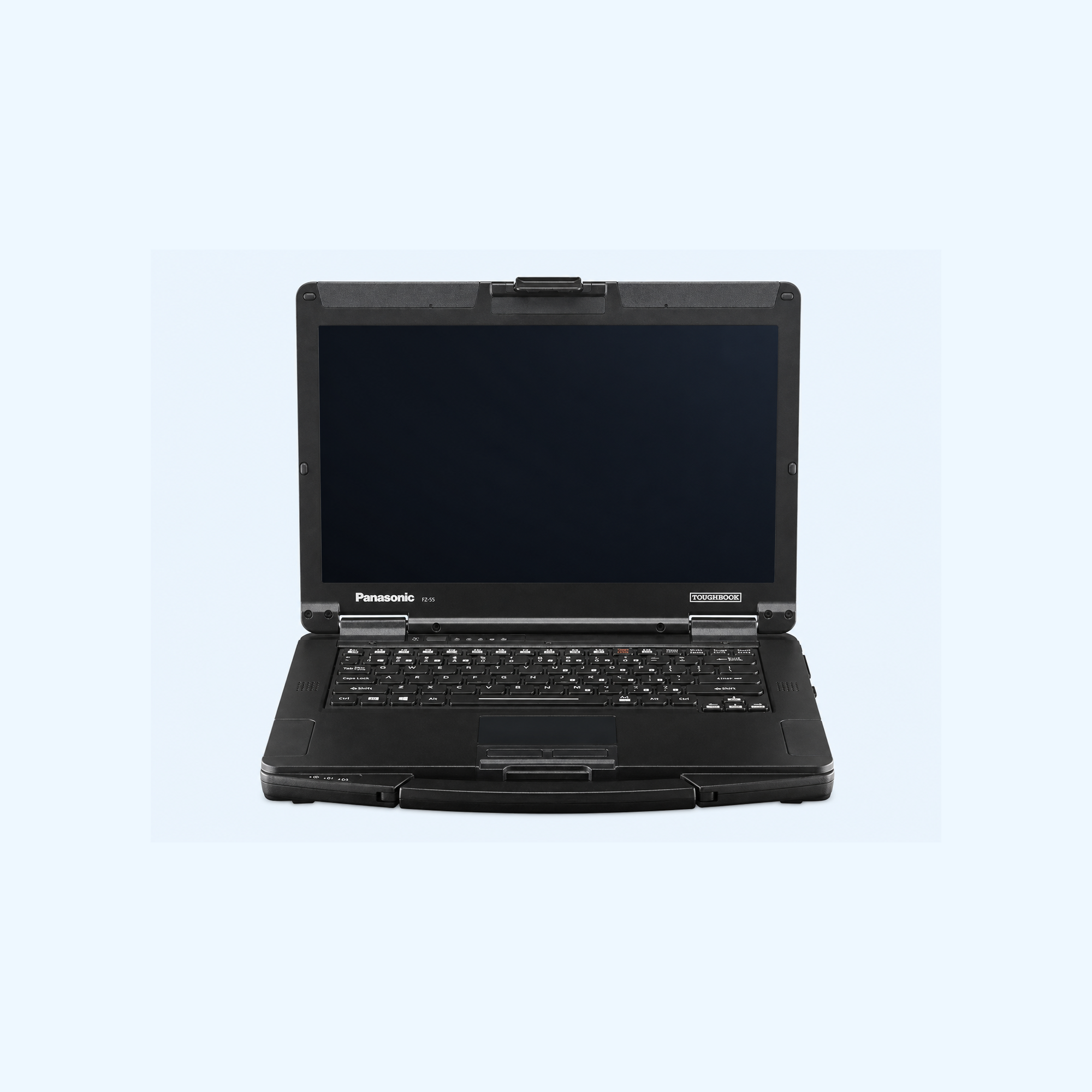 Panasonic TOUGHBOOK 55 Mk2 der FZ-55-Familie, geöffnet in Frontansicht