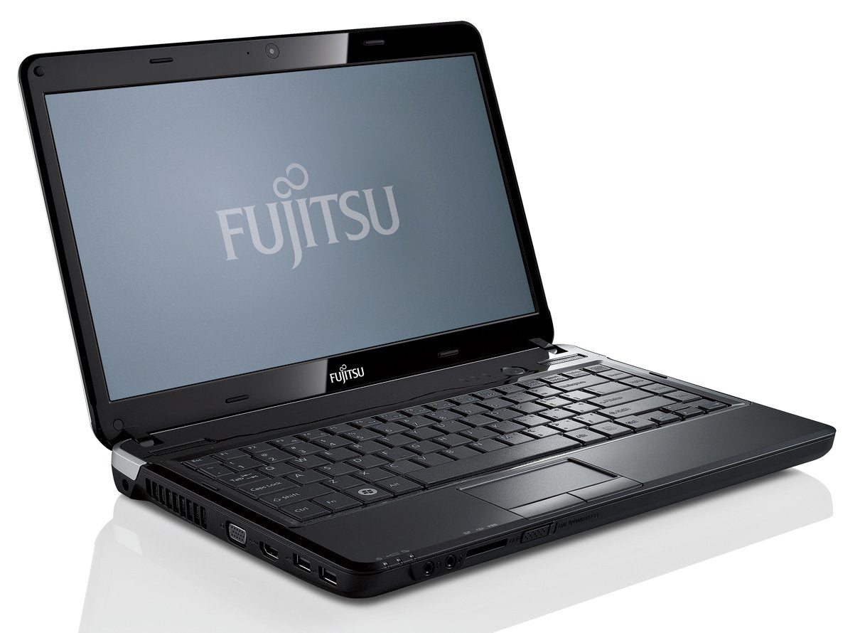 Ordinateur portable Fujitsu Lifebook LH531 35,6 cm (14,0 pouces) (Intel Core i5 2410M, 2,3 GHz, 4 Go de RAM, disque dur 500 Go, Intel HD 3000, DVD, Win 7 HP) noir mat