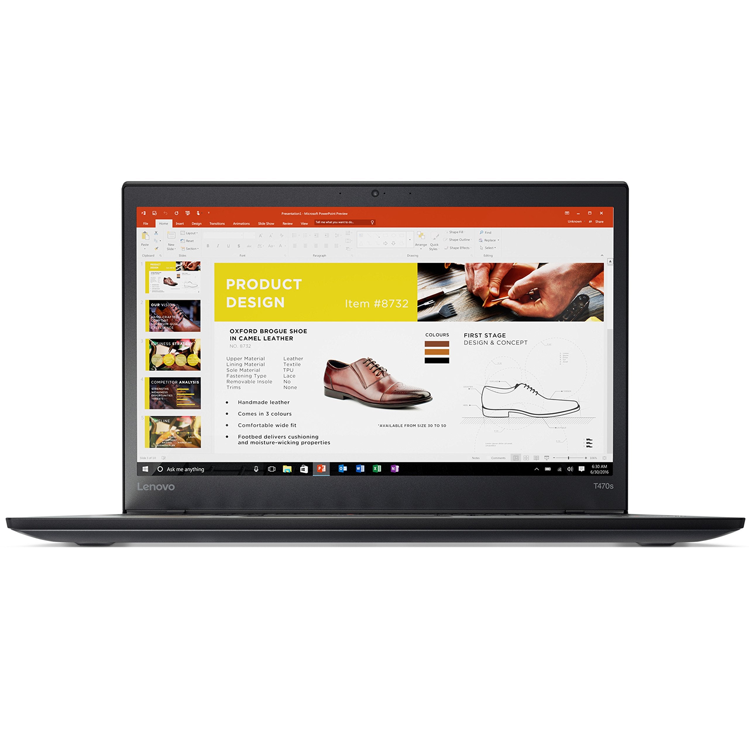 Lenovo 20HF0047 ThinkPad T470s (Intel Core i7, 256GB Festplatte, 8GB RAM, Win 10, 35,56 cm (14 Zoll)) schwarz