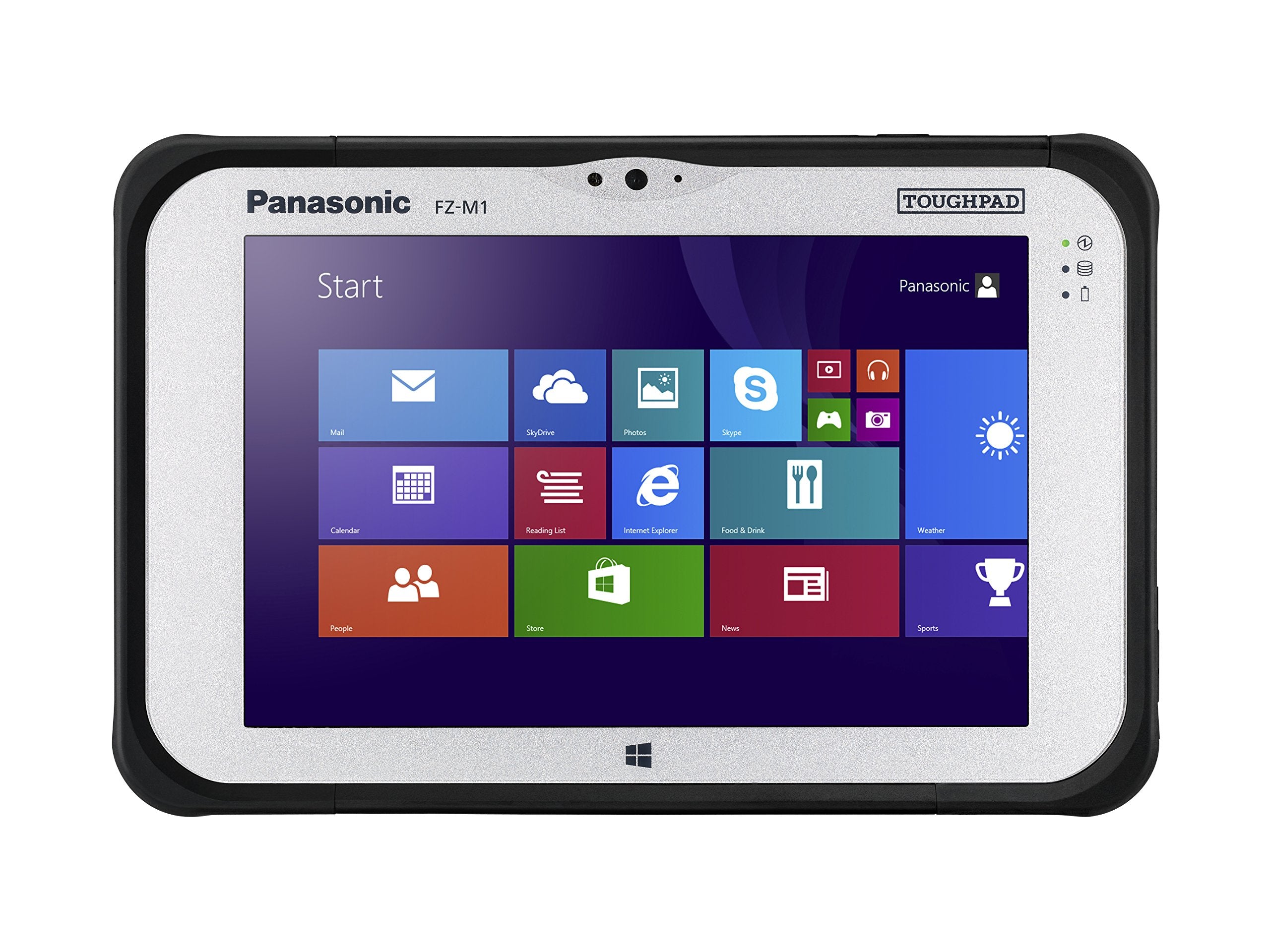 Panasonic Toughpad FZ-M1 128 GB 4 G Schwarz, Silber – Tablets (Mini-Tablet, IEEE 802.11 ac, Windows, Tablet, Windows 8.1 Pro, schwarz, Silber)